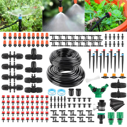 Kit d'arrosage goutte à goutte: réglable, 315 pièces, 60m, 15m